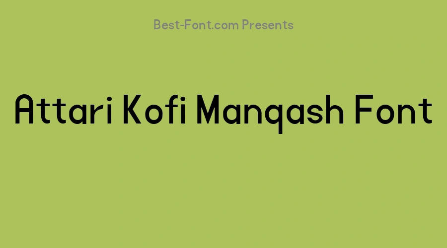 Attari Kofi Manqash Font