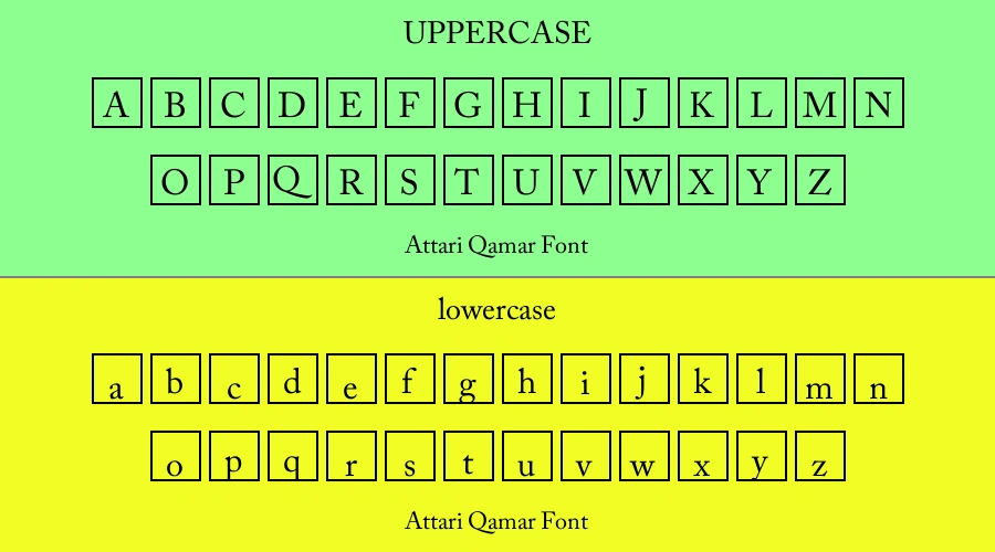 Attari Qamar Font Preview