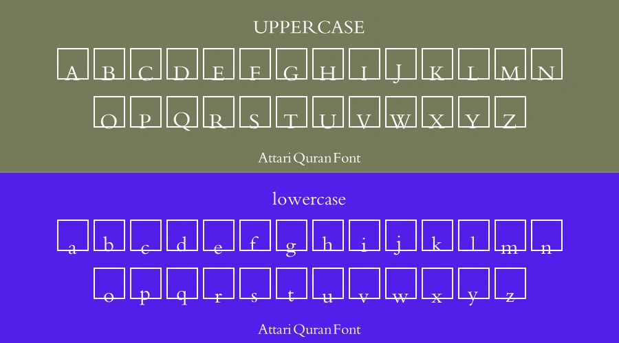 Attari Quran Font Preview
