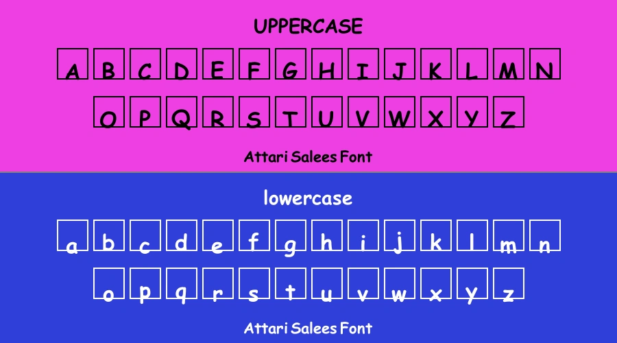 Attari Salees Font Preview