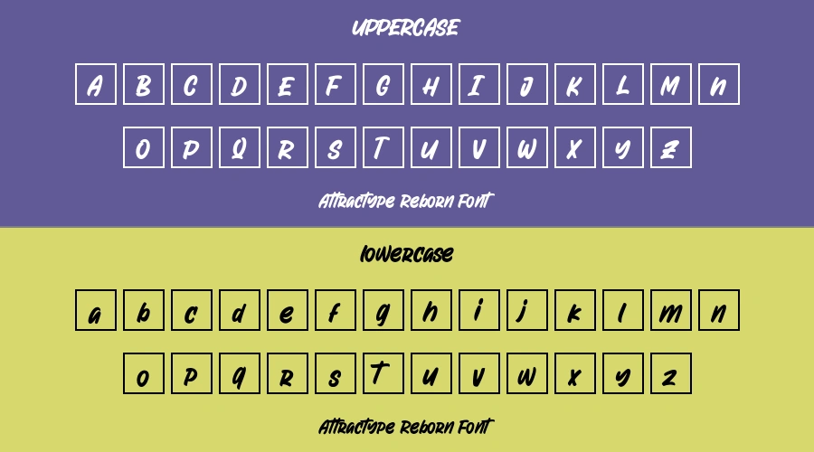 Attractype Reborn Font Preview