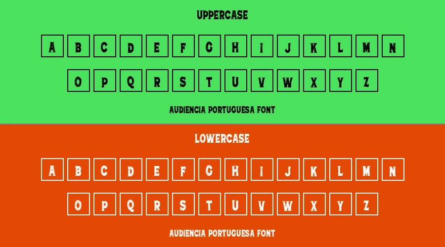 Audiencia Portuguesa Font Preview