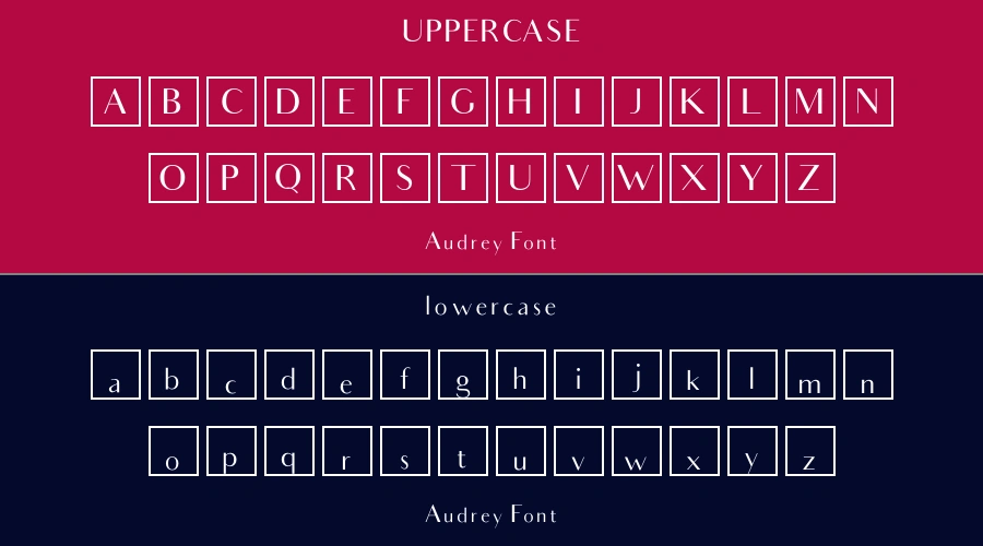 Audrey Font Preview