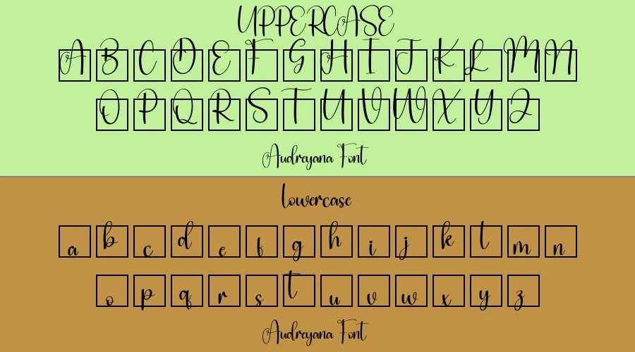 Audreyana Font Preview