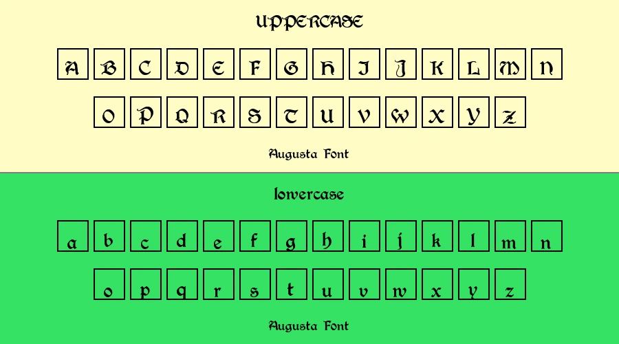 Augusta Font Preview
