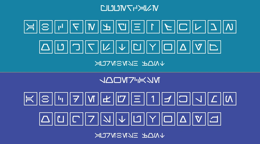 Aurebesh Font Preview