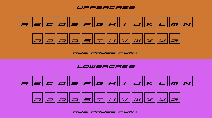 Aus Probe Font Preview