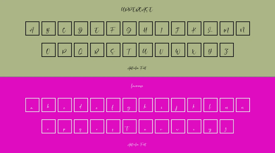 Australia Font Preview