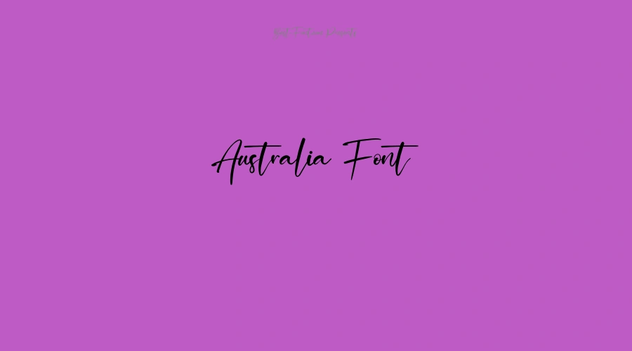 Australia Font