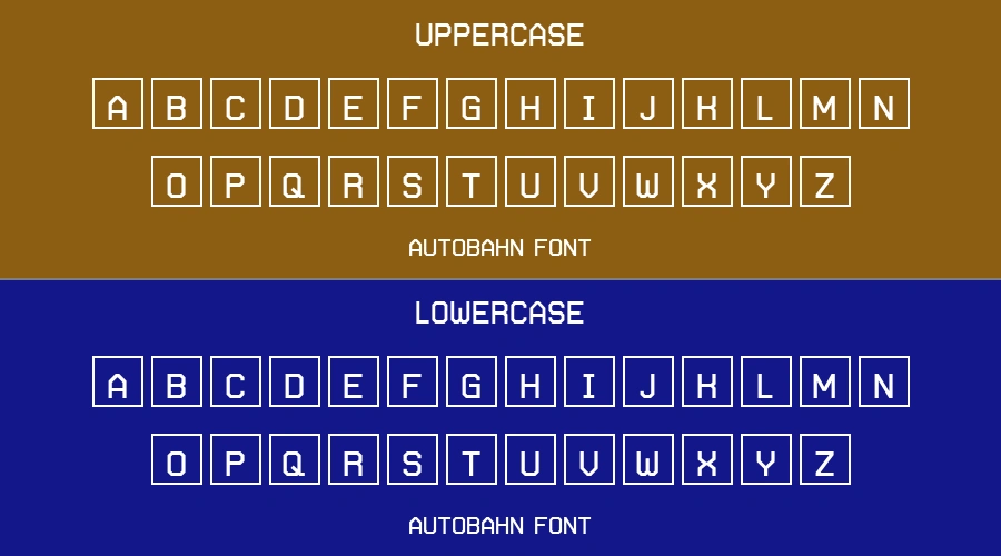 Autobahn Font Preview