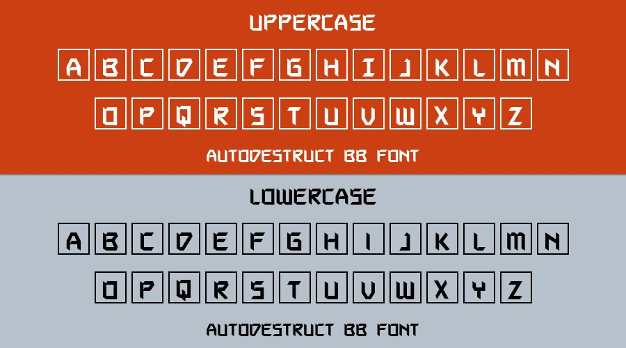 Autodestruct Bb Font Preview