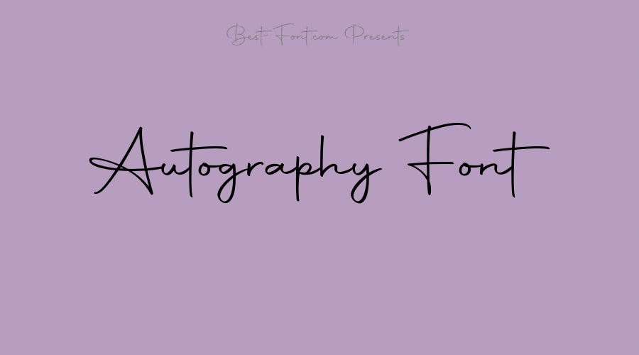 Autography Font