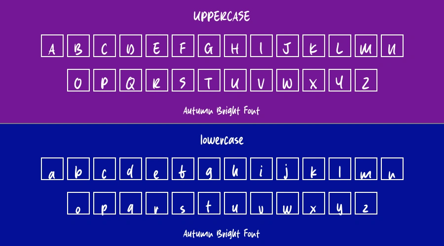 Autumn Bright Font Preview