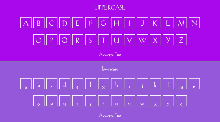 Auvergne Font Preview