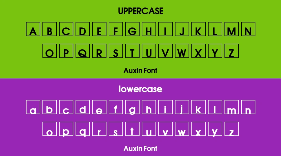 Auxin Font Preview