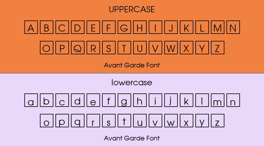 Avant Garde Font Preview