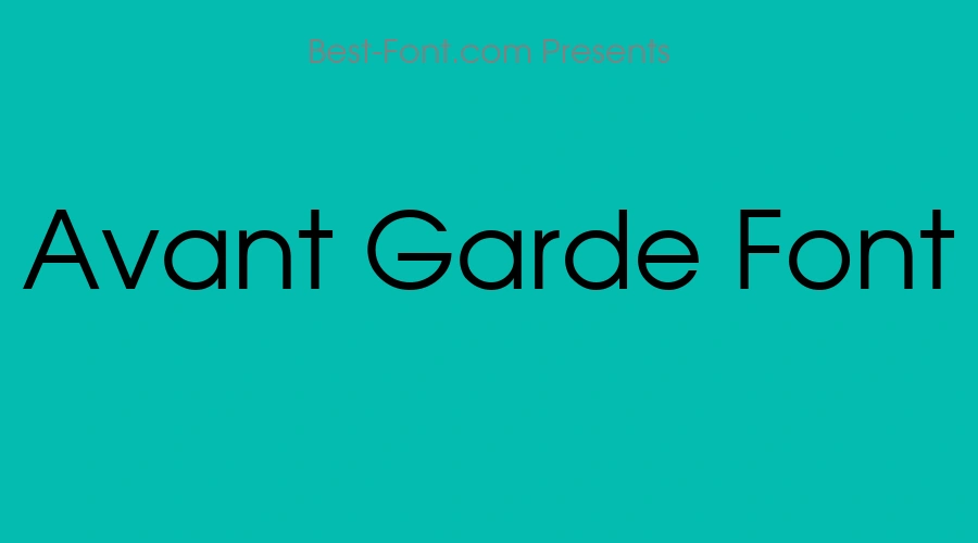 Avant Garde Font