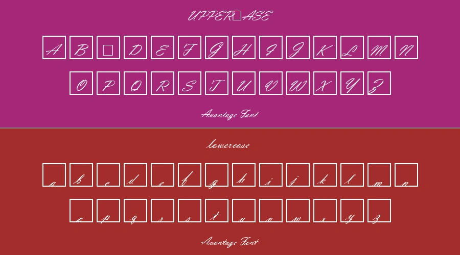 Avantage Font Preview