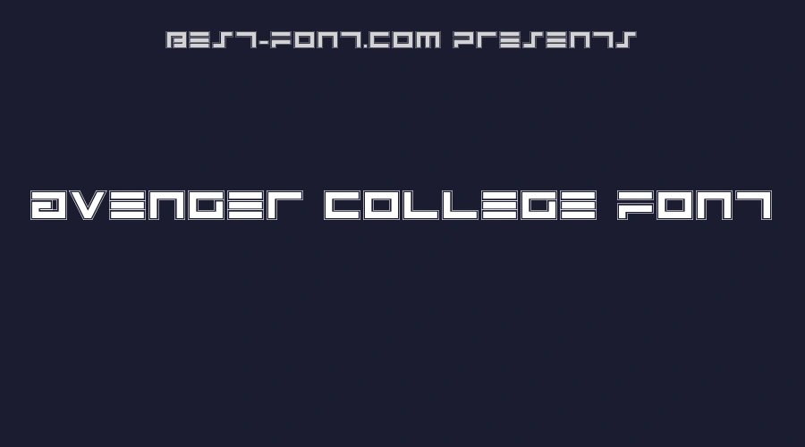 Avenger College Font