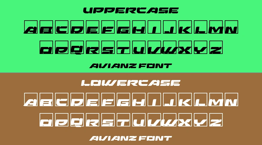 Avianz Font Preview