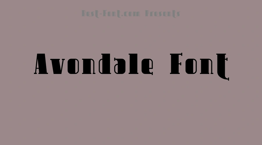 Avondale Font