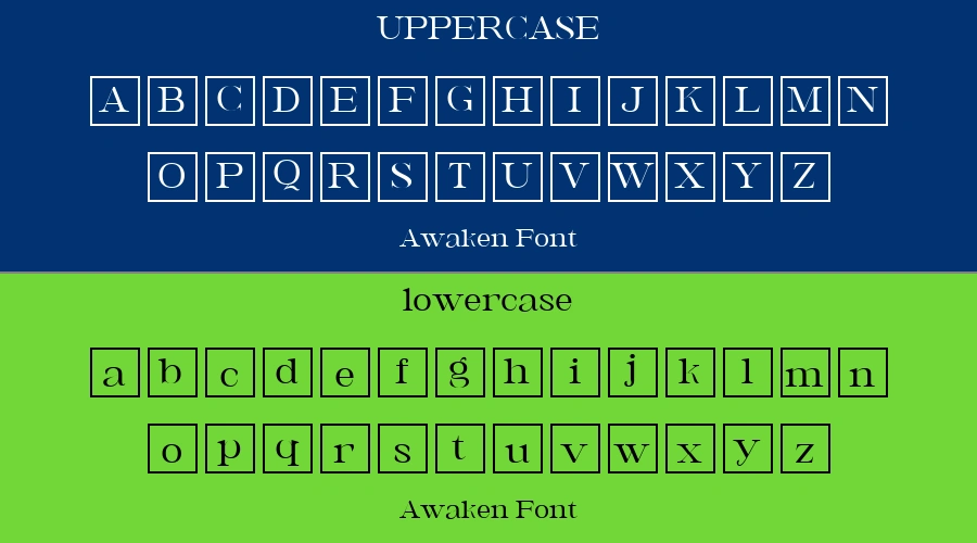 Awaken Font Preview