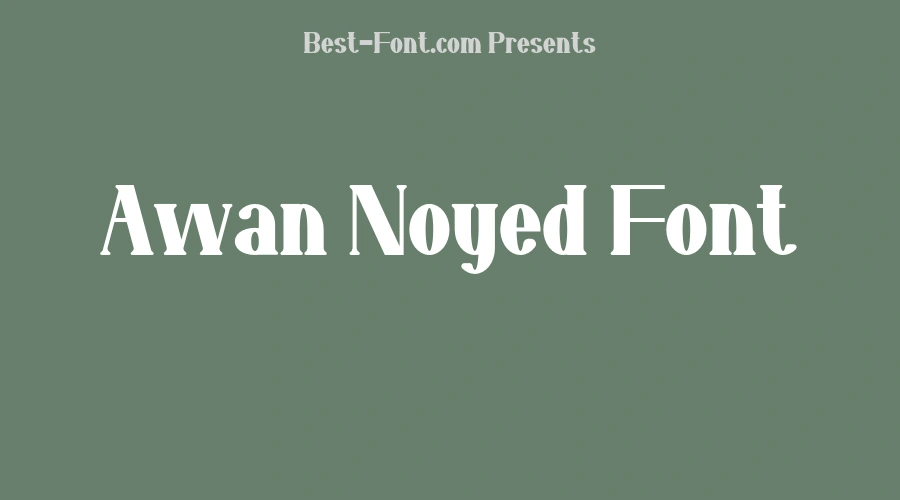 Awan Noyed Font