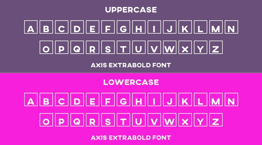 Axis Extrabold Font Preview