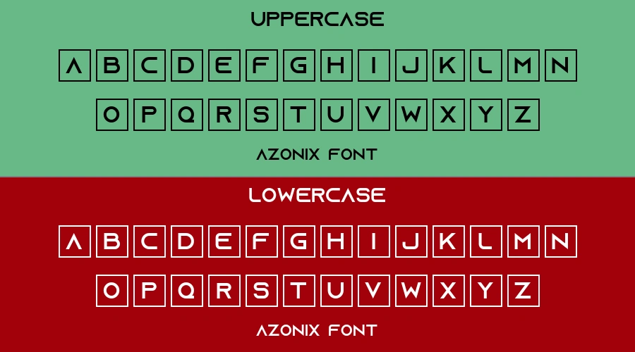 Azonix Font Preview