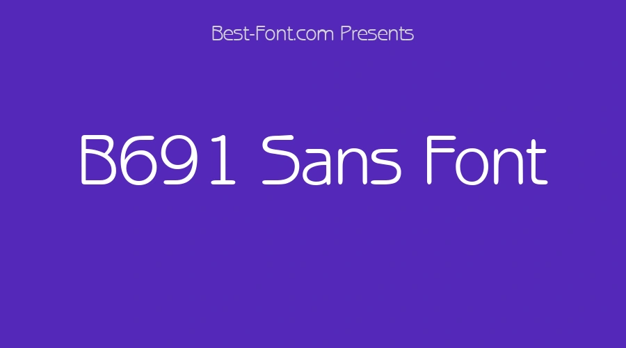 B691 Sans Font