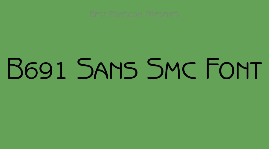 B691 Sans Smc Font
