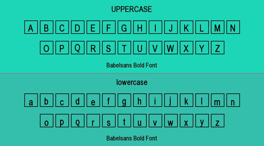 Babelsans Bold Font Preview