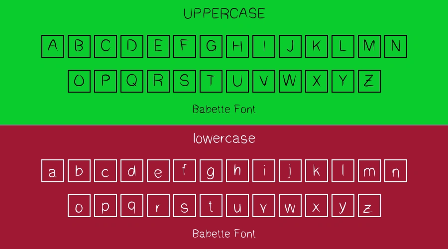 Babette Font Preview