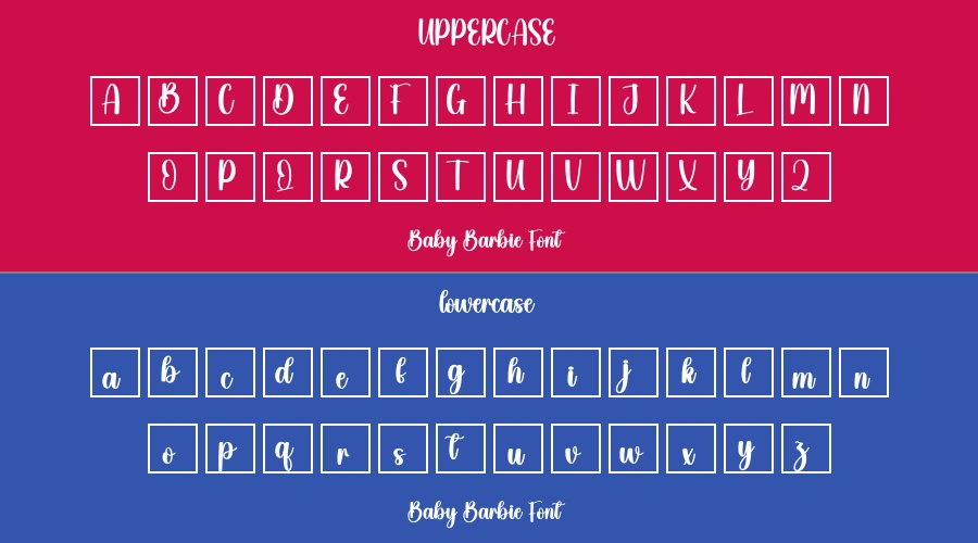Baby Barbie Font Preview