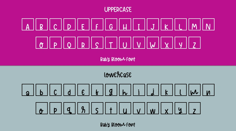 Baby Bloom Font Preview