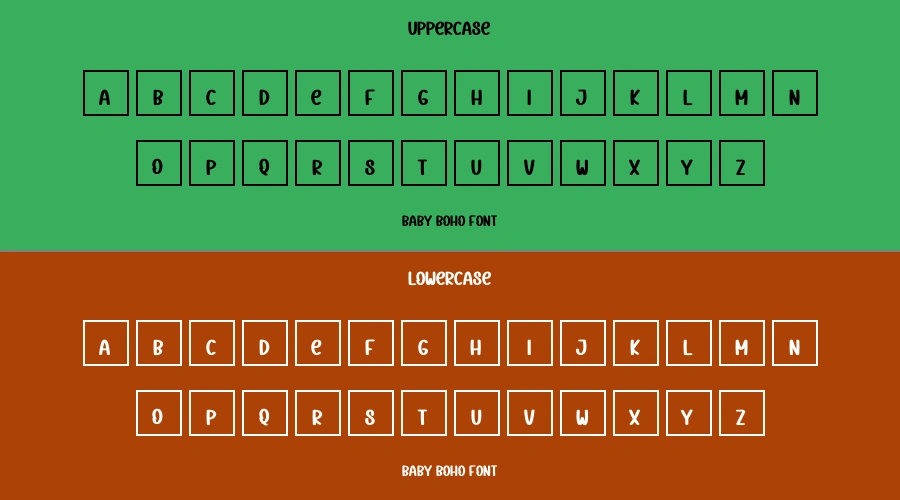 Baby Boho Font Preview