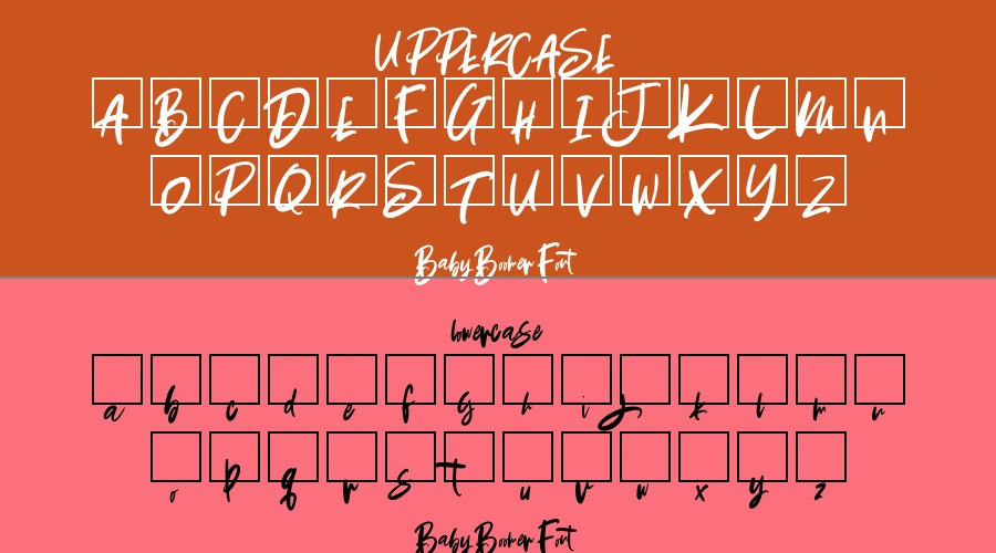 Baby Boomer Font Preview