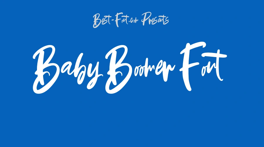 Baby Boomer Font