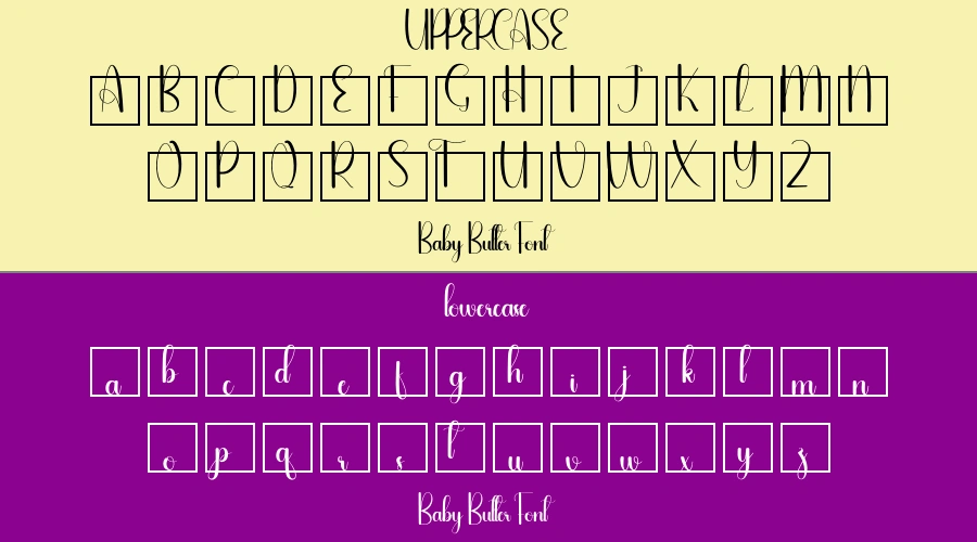 Baby Butter Font Preview