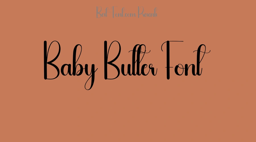 Baby Butter Font