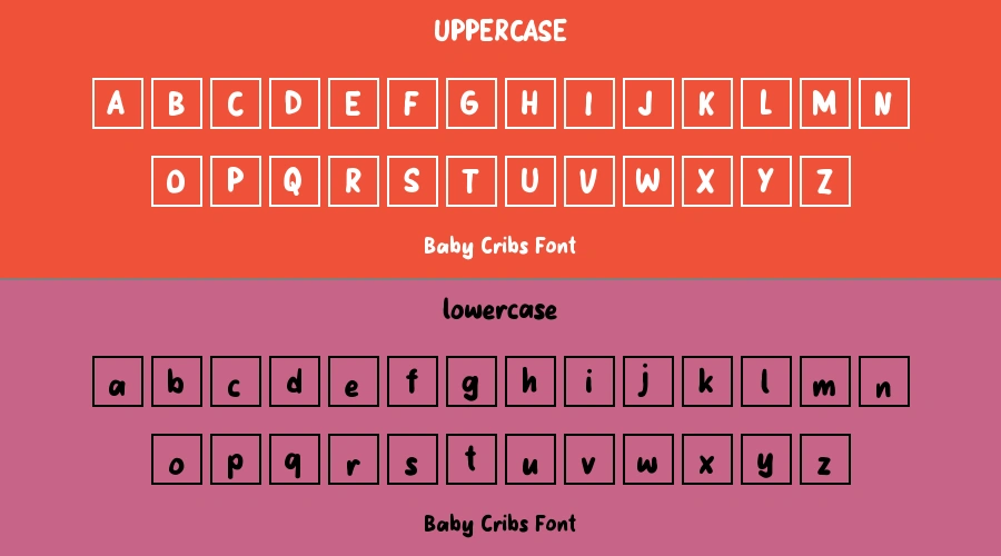 Baby Cribs Font Preview