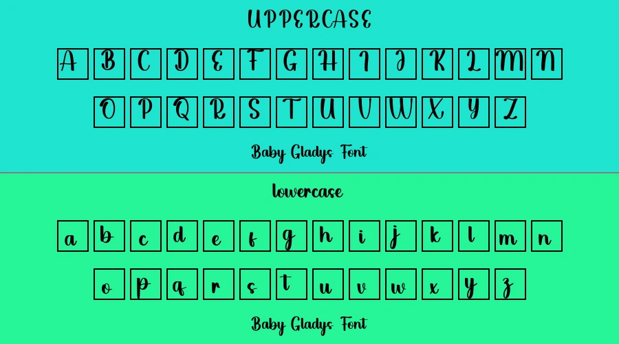 Baby Gladys Font Preview