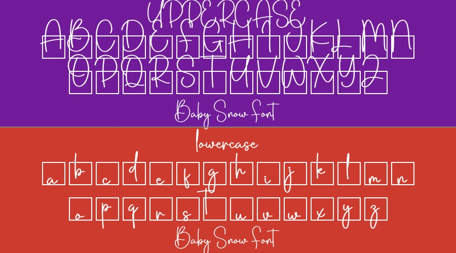 Baby Snow Font Preview