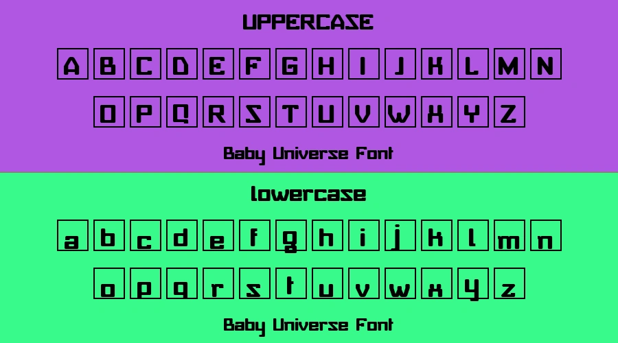 Baby Universe Font Preview