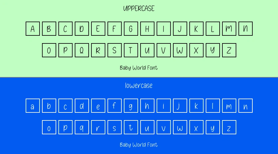 Baby World Font Preview