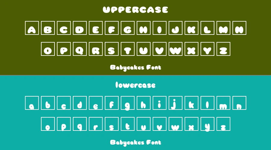Babycakes Font Preview