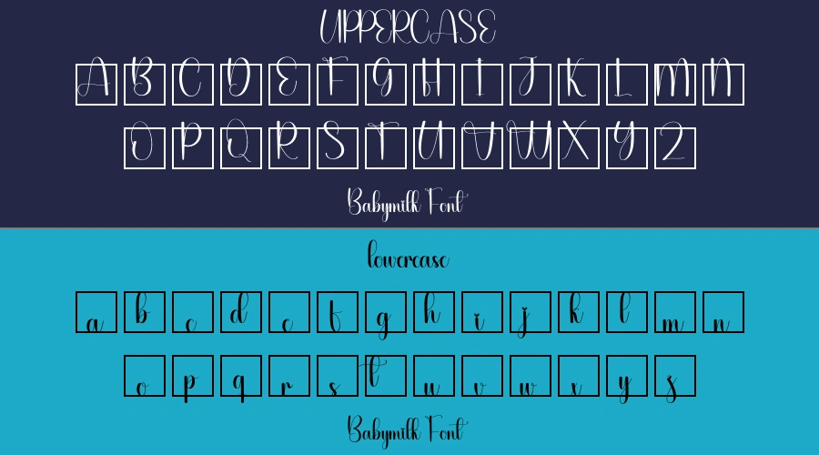 Babymilk Font Preview