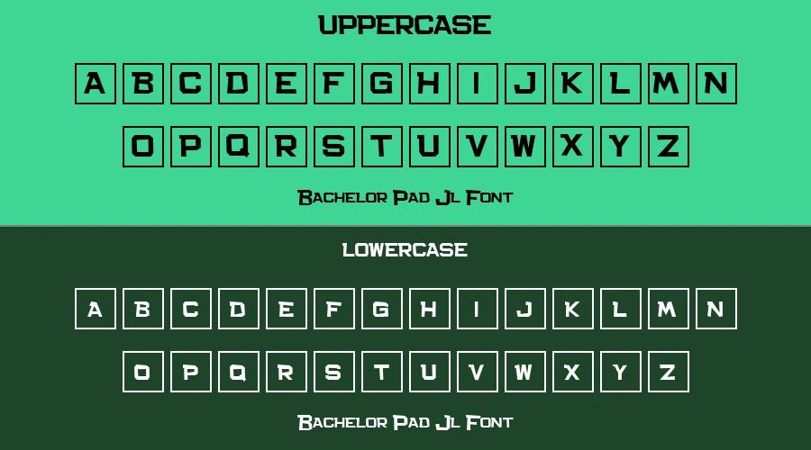 Bachelor Pad Jl Font Preview
