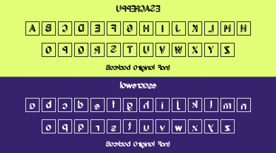 Backcab Original Font Preview