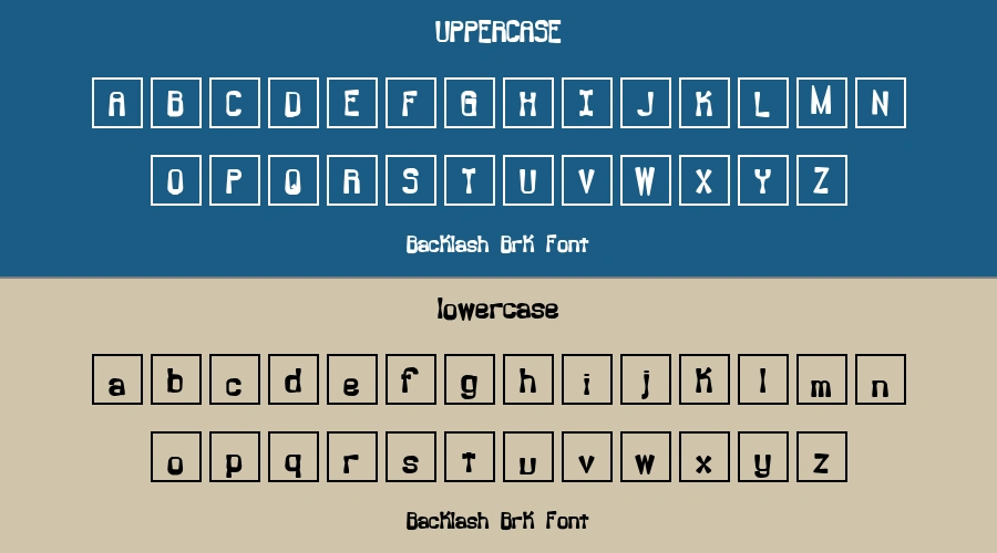 Backlash Brk Font Preview